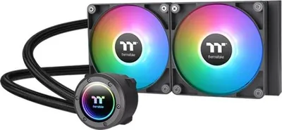 Obrázek produktu pro Thermaltake TT TH240 ARGB, Kapalinový chladič typu vše v jednom, 12 cm, 1500 ot/min, 3300 ot/min, Černá