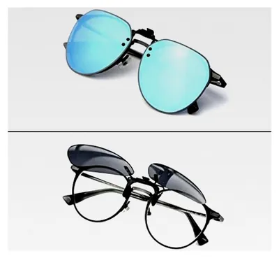 Produktbild von Polarisiert Sonnenbrillen Aufsatz, Clip-On Sonnenbrille, Anhebbar und Ultraleicht, Herren, Damen 100% UV400