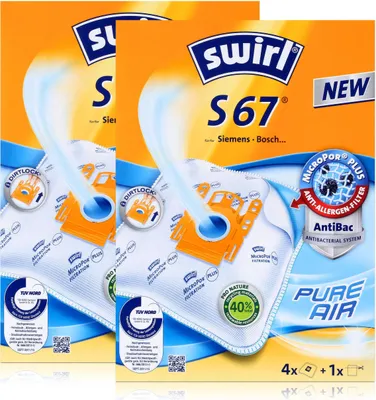 Produktbild von 2 x Swirl S 67 MP Plus AirSpace Staubsaugerbeutel Staubbeutel Microvlies