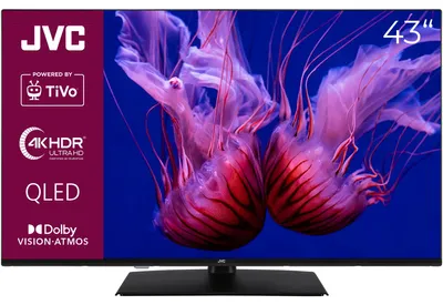 Obrázek produktu pro JVC LT-43VUQ3455, 109,2 cm (43"), 3840 x 2160 px, QLED, Smart TV, Wi-Fi, Černá