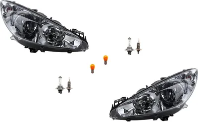 Zdjęcie produktu dla Johns, reflektor halogenowy HSW pasuje do Peugeot 308 05/11- z zestawem żarówek LR 6208X6 9674039880 6206X6 9674039780