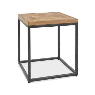 Produktbild von OXM Couchtische Indus Eiche Natur / Schwarz 45 x 50 x 45 cm, hölzern