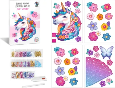 Produktbild von URSUS Diamond Painting Schultüten Deko-Set Fancy Unicorn 68cm