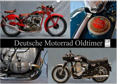 Produktbild von Deutsche Motorrad Oldtimer (Wandkalender 2025 DIN A2 quer), CALVENDO Monatskalender