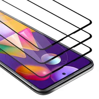 Produktbild von Cadorabo DE-151497-3, Samsung, Samsung Galaxy M31s, Schwarz, 3 Stück(e)