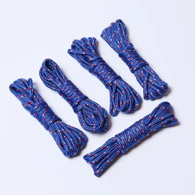 Produktbild von Allzweckseile 5 Stck. - Kunststofffaser - Länge: 3m - Stärke: 4mm - blau