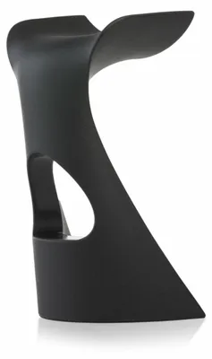 Produktbild von Moderner Designhocker für Bars und Clubs Slide Koncord - Schwarz