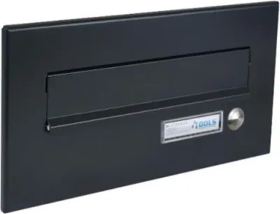 Produktbild von CD-26 Briefkasten Frontplatte mit Klingel in RAL 7016 (160x310 mm)
