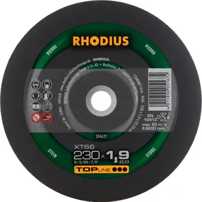 Produktbild von Rhodius Trennscheibe XT 66 230x1,9x22,23mm Stein Topline - 204622