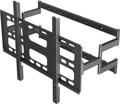 Image de Support TV mural entièrement mobile, supporte les téléviseurs 55"-100", capacité de charge de 120 kg,noir
