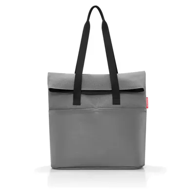 Zdjęcie produktu dla Reisenthel foldbag, Kobieta, Torba na ramię, Zamek błyskawiczny, Szary, Monochromatyczny, Czarny
