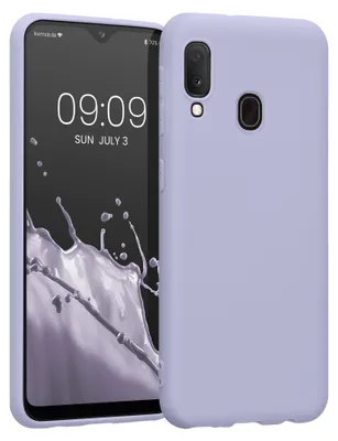 Produktbild von kwmobile Handyhülle für Samsung Galaxy A20e Hülle - TPU Case - Kabelloses Laden - Schutzhülle Cover in Pastell Lavendel