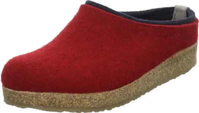 Immagine prodotto di Haflinger Grizzly Kris pantofole da donna pantofole rosso tempo libero, numero di scarpe: 41 EU