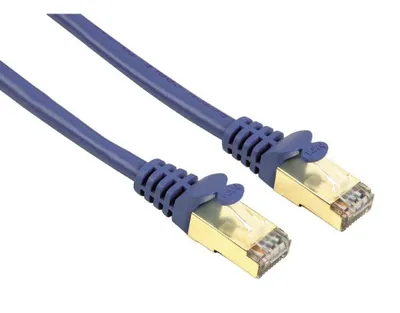 Produktbild von Síťový kabel CAT-5e 1,5 m STP Blue Modular-St. 8p8c