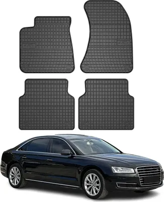 Produktbild von 2009-2018 Audi A8 D4 Fußmatten Gummi Schwarz 4 tlg