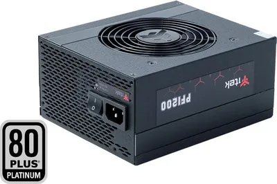 Produktbild von itek Alimentatore PF1200 EVO, 1200 W, 100 - 240 V, Aktiv, Überlastung, Überspannung, Unterspannung, Überstrom, Kurzschluß, 24-pin ATX, 57 cm