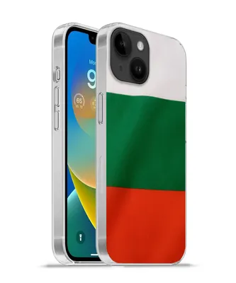 Produktbild von MuchoWow® Handyhülle Schutzhülle Hülle für Apple iPhone 14 - Softcase Nahaufnahme der Flagge von Bulgarien Silikon Softcase Handy Hülle - Mobiltelefonhülle