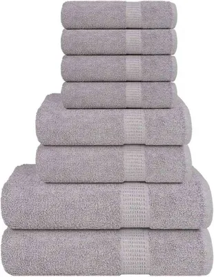 Produktbild von "WINTER SALE"8-tlg. Handtuch-Set FROGN Grau 360 g/m² DE507051 - Handtücher