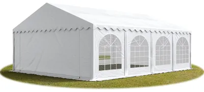 Immagine prodotto di TOOLPORT 5x8 mTendone per feste PREMIUM PVC bianco 100% impermeabile Tendone da esterno Tenda party