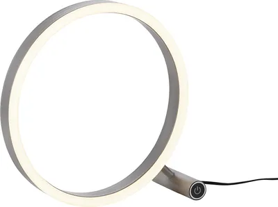 Produktbild von Selltec LED Tischlampe SITU Aluminium 3 Stufen Touchdimmer 100% 40% 10%, Nachttischlampe aluminium Wohnzimmer, Schlafzimmer, Büro