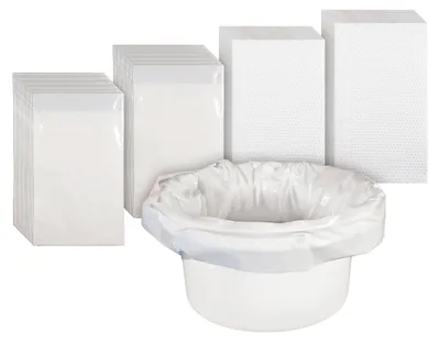 Produktbild von Aidapt Toilettenbeutel mit saugfähigen Pads – 50er-Box