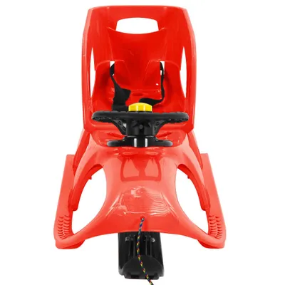 Produktbild von vidaXL Schlitten mit Sitz und Lenkrad Rot 102,5x40x23 cm Polypropylen