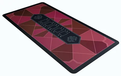 Produktbild von Pokermatte - "Paulie"-Design - verschiedene Farben und Größen.Farbe:Burgunder,Größe:160cm x 80cm