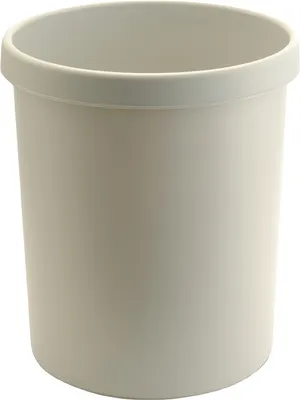 Produktbild von helit Papierkorb 18 l H320xØ315 mm mit Griffrand Kunststoff lichtgrau