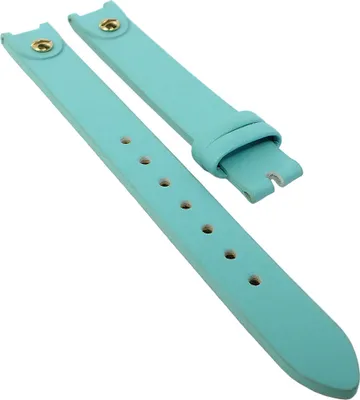 Produktbild von s.Oliver SO-2888-LQ Ersatzband | Uhrenarmband Leder blau mit Nieten