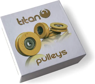 Imagen del producto de Rodillos para puertas automáticas de gallineros, juego de 4 unidades, con tornillos de montaje, para gallineros