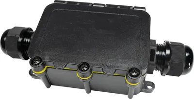 Produktbild von Grafner wasserdichte Abzweigdose, 2 Wege, IP68, 3-polig, Ø5-12mm, 0,5–2,5 mm², 24A 450V, Abzweigdose wasserdichte Anschlussdose staubdicht außen outdoor Verbindungsmuffe Garten Erdkabel Feuchtraum