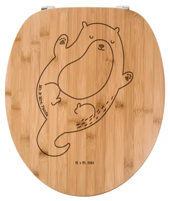 Produktbild von Mr. & Mrs. Panda WC Deckel Otter Umarmen - Transparent - Geschenk, glücklich, Klodeckel, Seeotter See, Toilettendeckel, WC-Brille, Sitz, gut Gelaunt, Brille, Optimistisch