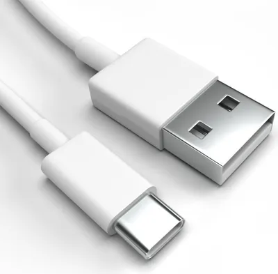Produktbild von USB-C Ladekabel für Oppo A74 Weiß 1 m Handy Schnellladekabel Datenkabel