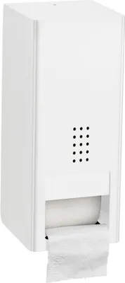 Weißer Premium-WC-Papierspender für 2 Standardrollen