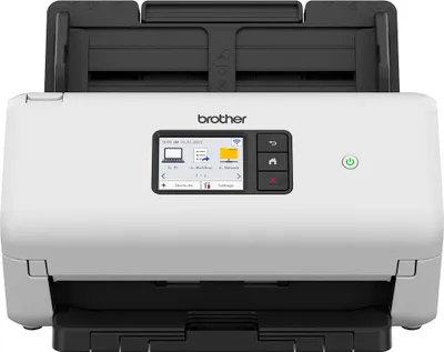 Produktbild von Brother ADS-4500W - Dokumentenscanner - Dual CIS - Duplex - A4 - 600 dpi x 600 dpi - bis zu 35 Seiten/Min. (einfarbig) / bis zu 35 Seiten/Min. (Farbe) - automatischer Dokumenteneinzug (60 Blätter) - bis zu 5250 Scanvorgänge/Tag - USB 3.0, Gigabit LAN, Wi-F