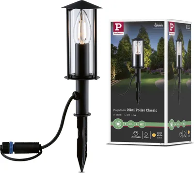 Zdjęcie produktu dla Paulmann Plug & Shine LED Pollerleuchte Classic Einzelleuchte Mini