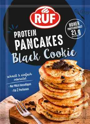 Produktbild von RUF Protein Pancakes Black Cookies