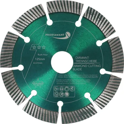 Obrázok produktu pre PRODIAMANT Diamantový rezací kotúč 125 mm na betón a tvrdé materiály RushHour
