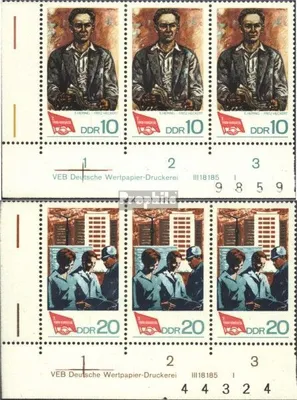 Produktbild von Briefmarken DDR 1968 Mi 1363DV-1364DV mit Druckvermerk (kompl.Ausg.) postfrisch FDGB