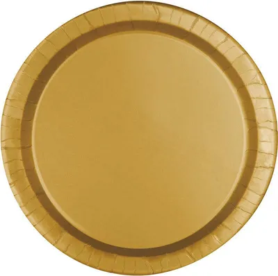 Produktbild von Vera goldene Pappteller, 22,5cm, 8 Stück, plastikfrei