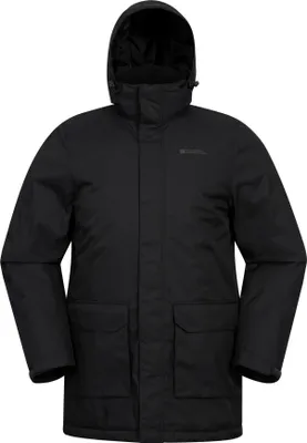 Image de Mountain Warehouse - Parka matelassée "Ranger" pour homme MW2305 (XXL) (Noir)