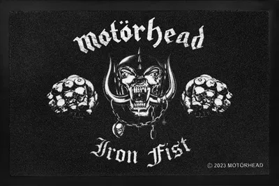 Produktbild von Motörhead Fußmatte 'Iron Fist Warpig' 60x40 cm mit rutschfester Rückseite, offiziell lizenziert