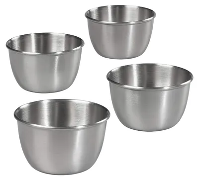 Immagine prodotto di Stampo per budino - Stampini da dessert - Acciaio inossidabile - 8 x 5 cm - Set da 4