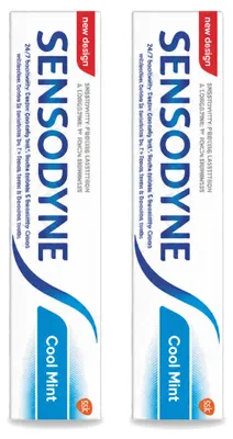Immagine prodotto di 2 confezioni di dentifricio Sensodyne gusto menta fresca per denti sensibili, da 75 ml ciascuna - confezione  - 2 pezzi