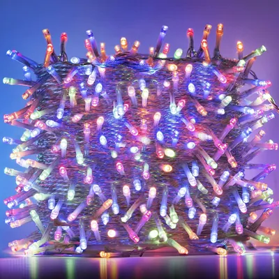 Lichtsnoer 50 m, 500 LEDs, bunt, 8 Modi, IP44, Fernbedienung, Timer