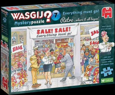 Produktbild von Wasgij Retro Mystery 7 - Alles muss raus! 1000 Teile