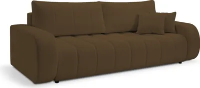 Produktbild von DomoHome BALOO Schlafsofa mit Schlaffunktion, Bettsofa – Moderne Sofa mit Bettkasten und Stauraum, Liegefläche 144x200 cm, Wohnzimmermöbel, Maße: 248x88x105 cm, in Braun