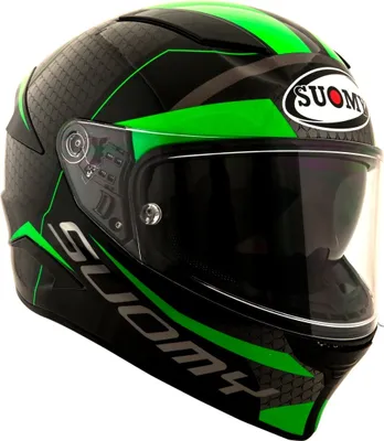 Productafbeelding van Suomy Speedstar racehelm, zwart/groen, maat XS (53/54)