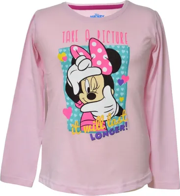 Produktbild von Langarmshirt Disney Minnie Mouse Rosa 128 cm