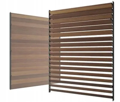 Produktbild von Holzpavillon Terrassenjalousien Jalousien Holz Shutter Lamellen Pergola